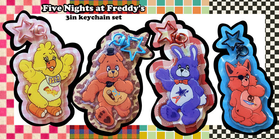 FNAF keychain set