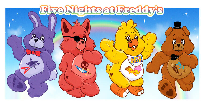 'FNAF x Care Bears'