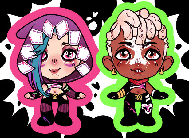 'Timebomb' sticker pair